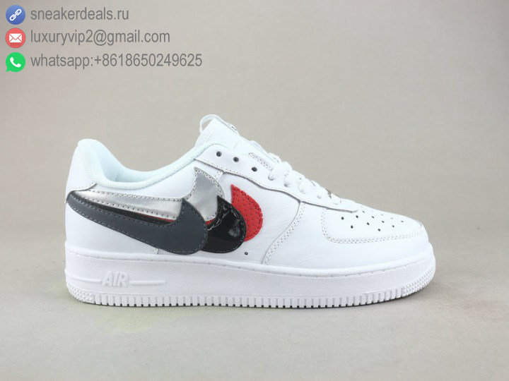 NIKE AIR FORCE 1 '07 LV8 SPECIAL EDITION LOW WHITE UNISEX LEATHER SKATE SHOES